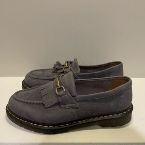 Dr. Martens Tassel Loafer Gray Leather 
Men Slip Ons
Size 13